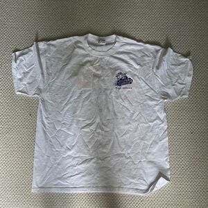Birdwell White Short Sleeve Tee Classic Crew Neck